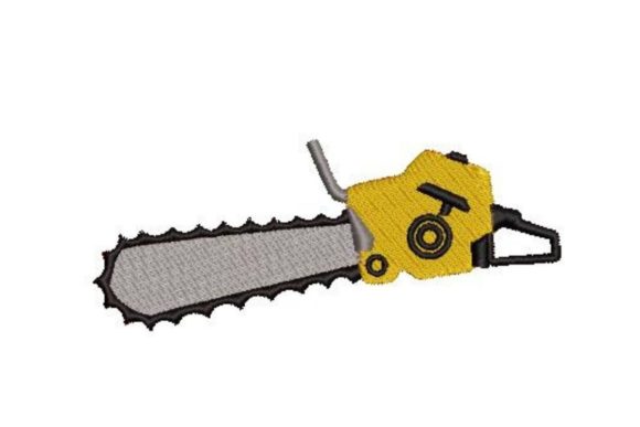 A Chainsaw Embroidery Design: Cute & Countryside Charm