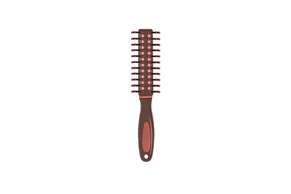 A Designer's Take on the Round Hair Brush Embroidery Design