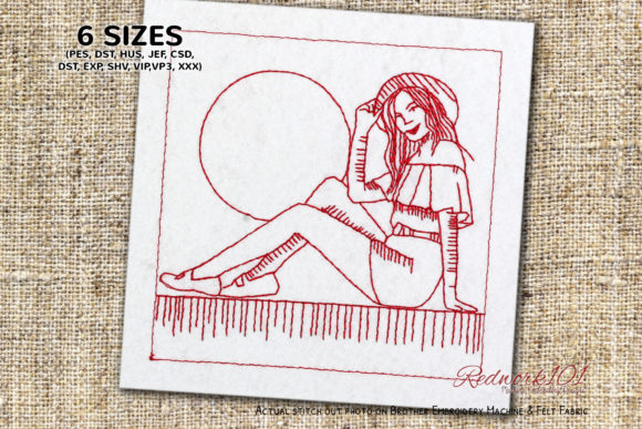 A Feminine Summer Embroidery Design for Joyful Projects