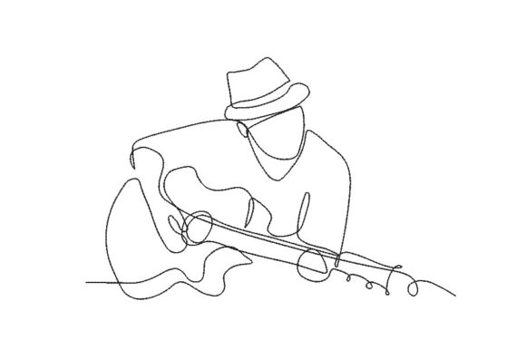 A Guitar Player Embroidery Design Review for Boutique Apparel