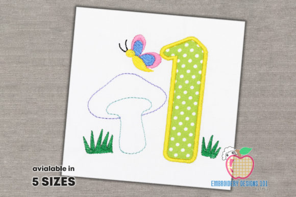 A Mushroom and Butterfly Design for Boutique Apparel