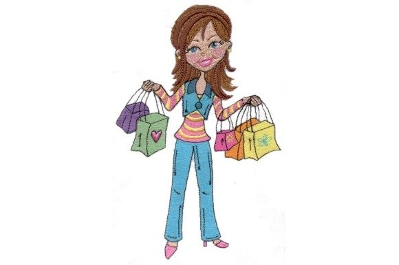 A Professional Review of the Shopping Girl Embroidery Design