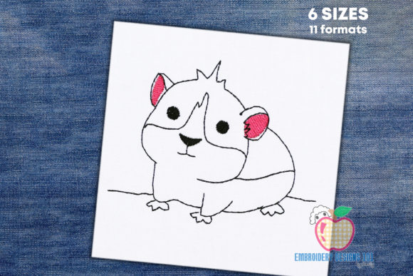 Cute Hamster Quick Stitch: A Designer's Review for Merch