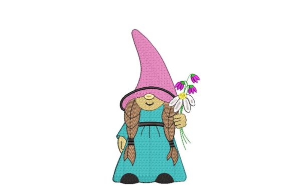 Gnome Girl with Flower: A Seasonal Embroidery Designer’s Review