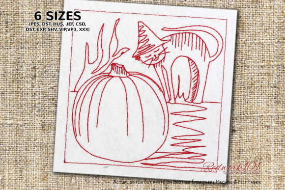 Reviewing the Scary Kitty with Halloween Pumpkin Embroidery