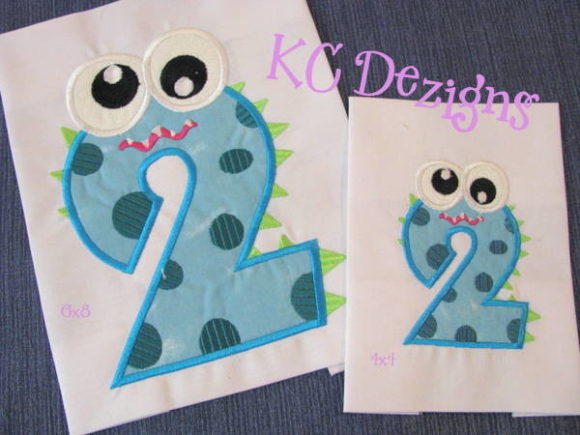 Silly Monster Number 2 Applique: A Fun & Giftable Design
