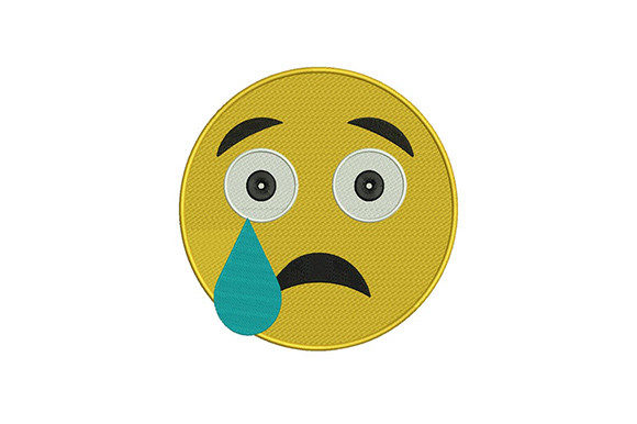 The Crying Face Emoji: A Touching Embroidery Design for Personalized Gifts
